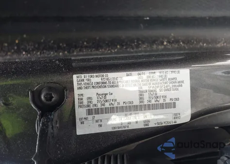 2015 Ford Focus Se из США, поврежденный, VIN 1FADP3F24FL286486